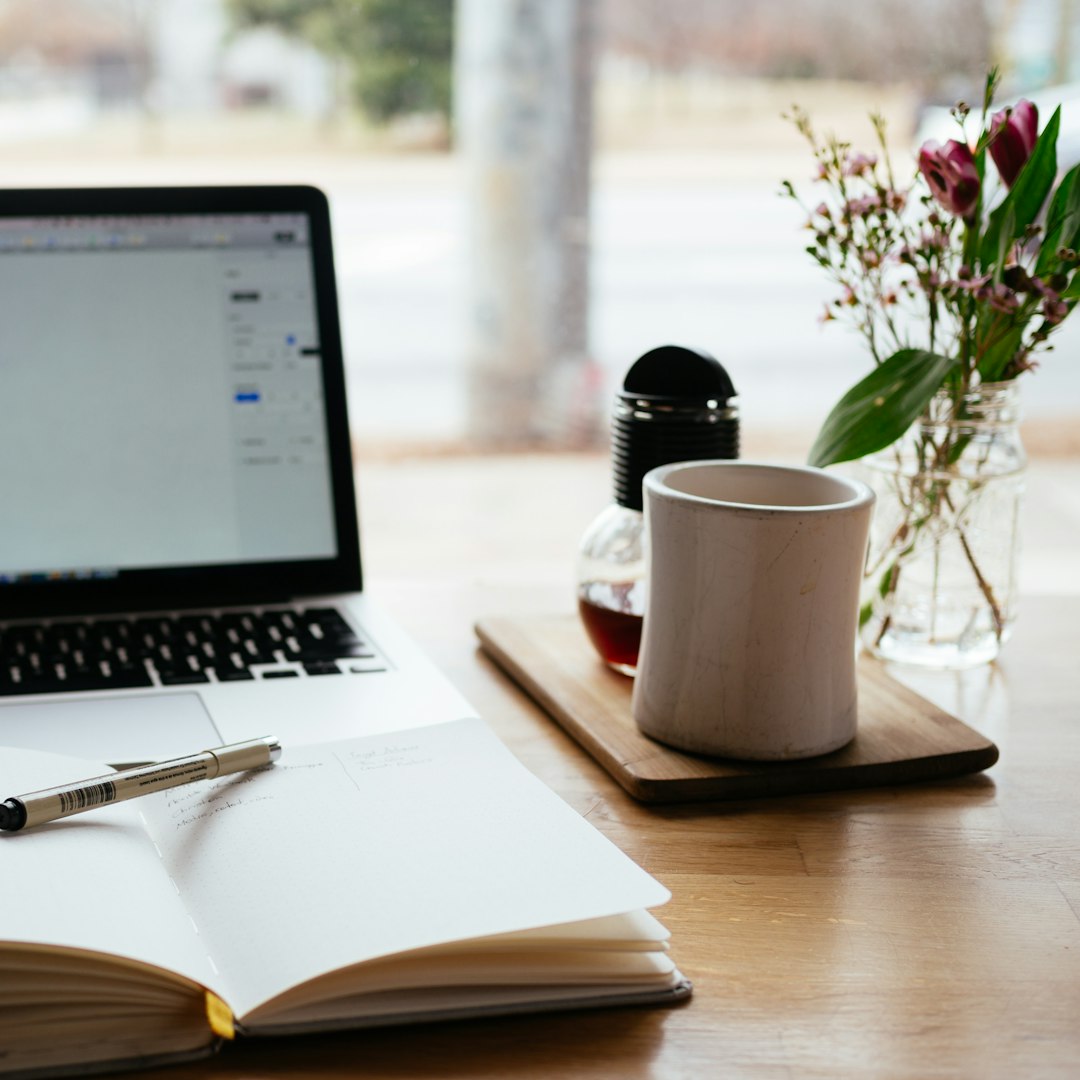 Neat study desk with books and a laptop for learning