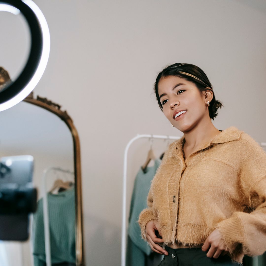 Creator portrait lit by a ring light